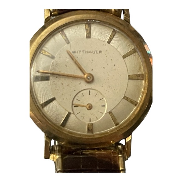 WITTNAUER VINTAGE MENS WATCH 10K GOLD FILLED AUTOMATIC - Picture 4 of 8